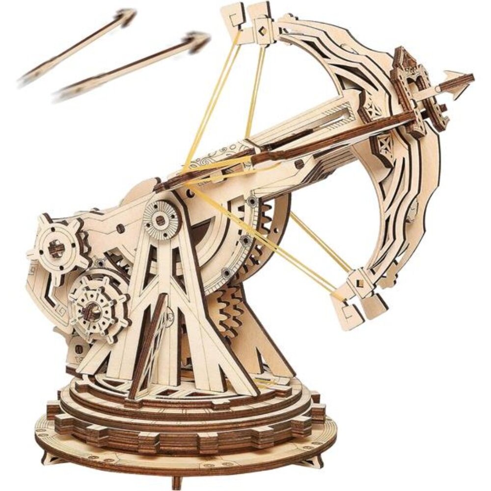 Rowood 3D Puzzles for Adults Teens, DIY Catapult Mechanical Wooden Model Kits